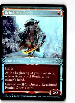 Reinforced Ronin (Showcase) 323 Kamigawa: Neon Dynasty Magic: The Gathering Foil - Image 1