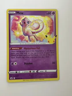 Pokemon TCG Mew Celebrations 011/025 Holo Rare Psychic Unlimited - Image 1