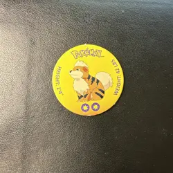 1999 Pokemon Battle Disc Pog – Growlithe #58 – Nintendo Vintage NM - Image 1