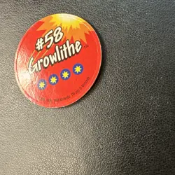 1999 Pokemon Battle Disc Pog – Growlithe #58 – Nintendo Vintage NM - Image 3