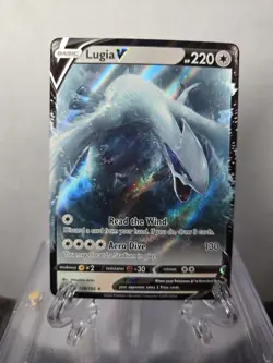 Lugia V 138/195 Holo V Rare Silver Tempest Pokemon Near Mint - Image 1