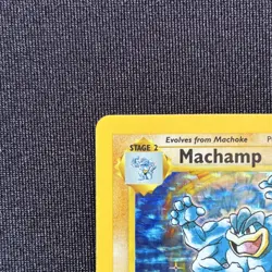 Pokemon TCG Machamp 8/102 Holo Rare 1st Edition Base Set 100 HP WOTC 1999 - Image 2