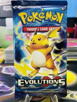 SEALED Pokemon XY Evolutions Booster Pack (Raichu Art) NEW - Image 1