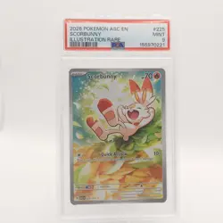 PSA 9 Scorbunny 225/217 Ascended Heroes Illustration Rare EN Pokemon TCG - Image 1