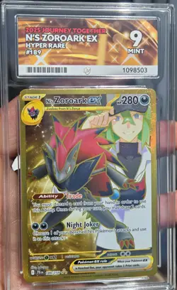 2025 Pokemon Journey Together N's Zoroark Ex Hyper Rare 189/159 ACE 9 - Image 1