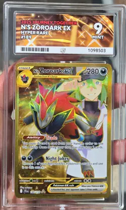2025 Pokemon Journey Together N's Zoroark Ex Hyper Rare 189/159 ACE 9 - Image 2