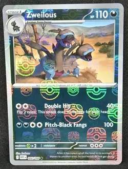 Pokemon Zweilous (Master Ball Pattern) 066/086 White Flare Holofoil Near Mint - Image 1