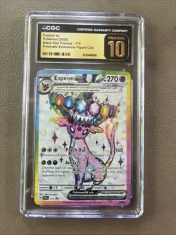 Pokemon TCG Espeon EX Prismatic Evolutions Black Star Promo 175 - Image 1