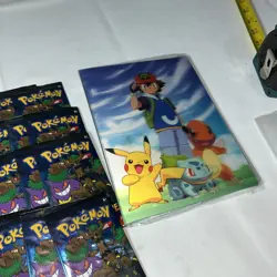 Pokemon Sun & Moon Holographic Small Binders W/Unopened Trick Or Trade 20 Packs - Image 3