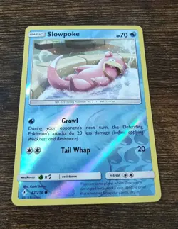 Pokemon Reverse Holo Slowpoke 42/214 Unbroken Bonds NM - Image 1