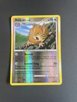 Pokemon TCG Raticate Arceus 29/99 Reverse Holo Rare LP/NM - Image 1