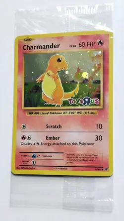Pokemon TCG Charmander - Toys R Us Promo - 09/108 - MINT / SEALED - Image 1