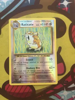 Pokemon Raticate 67/108 - Reverse Holo - XY Evolutions - Light Play - Image 1