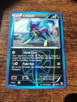 Team Plasma's Liepard 84/135 Plasma Storm Pokemon Reverse Holo - Image 1