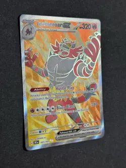 Incineroar ex 187/162 Temporal Forces Full Art Double Rare Pokemon TCG NM/MINT - Image 4