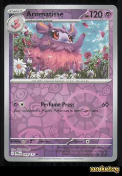 🎴 Aromatisse 039/131 Reverse Holo Prismatic Evolutions NM 🎨 Wandr - Image 1