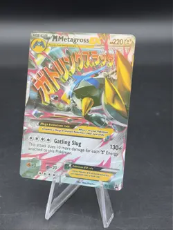 Pokemon TCG M Metagross EX Promo Full Art Holo XY35 Mega Gatling Slug - Image 1