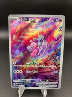 Pokemon Tinkatink Illustration Rare SV02: Paldea Evolved 216/193 Holo English NM - Image 1