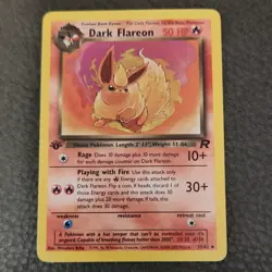 Pokemon Dark Flareon 35/82 Team Rocket Uncommon 1st Edition Regular Near Mint - Image 1
