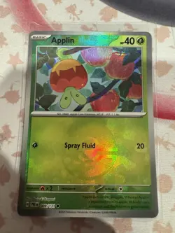 Applin (Poke Ball Pattern) 009/131 Holo Common Prismatic Evolutions Pokemon NM - Image 1