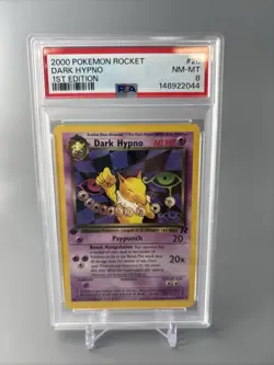 2000 POKEMON TEAM ROCKET 1ST EDITION #26/82 DARK HYPNO PSA 8 - Image 1