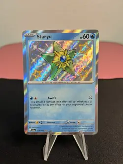Staryu 118/091 Pokemon SV: Paldean Fates Shiny Rare Holo - Near Mint! - Image 1