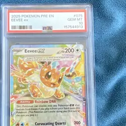 The Pokemon Company Sv: Prismatic Evolutions Eevee ex 075/131 Holo EN PSA 10 - Image 1