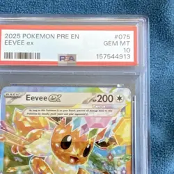 The Pokemon Company Sv: Prismatic Evolutions Eevee ex 075/131 Holo EN PSA 10 - Image 2