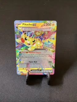Pikachu ex Surging Sparks Ultra Rare Pokemon TCG 057/191 Scarlet & Violet SV08 - Image 1