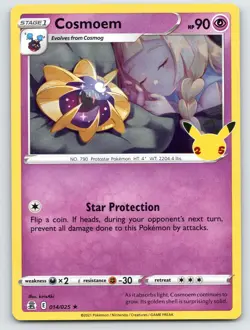 Cosmoem 014/025 Rare Celebrations Pokemon Near Mint - Image 1