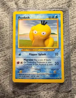 The Pokemon Company Pokemon TCG Neo Destiny Psyduck 79/105 Common Unlimited 50HP - Image 1
