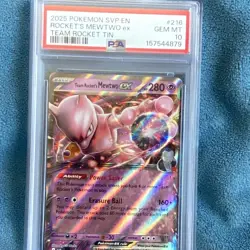The Pokemon Company Team Rocket's Mewtwo ex SVP Promo EN #216 Holo PSA 10 - Image 1