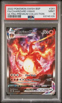 2022 Pokemon Swsh Black Star Promo #261 Charizard Vmax PSA 9 - Image 1