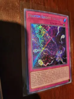 Yugioh Phantom Knights' Fog Blade Secret Rare 1st Ed BLRR-EN065 NM Pack Fresh - Image 1