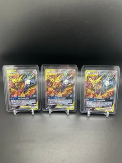 Moltres Zapdos Articuno GX Tag Team SM210 Pokemon Black Star Promo NM (x3) - Image 1