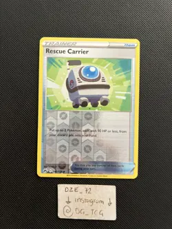 Pokemon Crown Zenith - Rescue Carrier - 142/159 - Reverse Holo - M/NM - Image 1