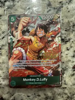 OPTCG Sealed Monkey D. Luffy P-135 OP16 Release Event Winner Card - Image 1