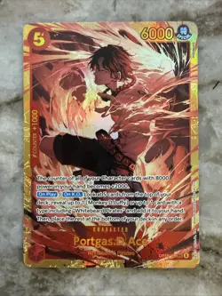 Bandai One Piece Portgas D Ace OP16-118 SEC English - Image 1
