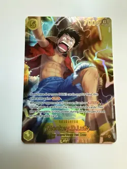 Bandai One Piece Card Game Monkey D. Luffy OP15-119 SEC Art Foil - Image 1