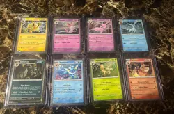 Pokemon TCG Prismatic Evolutions Costco Mini Tin Cosmos Promo Cards Set Of 8 - Image 1
