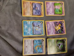 6 Card Vintage NonHoloDark Pokemon Lot Machamp, Blastoise, Dragonite Plus More. - Image 2