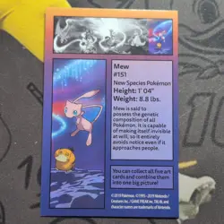 Pokemon Kanto Power Tins Art Mew #151 Pokemon TCG Art Card EN 2019 ☯ - Image 2