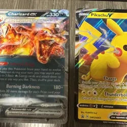 Charizard And Pikachu Jumbo Card Lot 2 Cards LP - Image 5