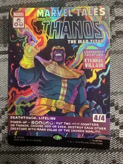 Thanos, The Mad Titan (Borderless) (0400) In hand! Foil Near Mint - Image 1