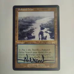 MTG Polluted Delta Onslaught - Signed by Artist Rob Alexander - Image 1
