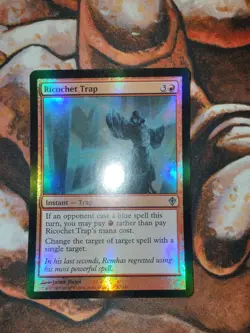 NM FOIL Ricochet Trap Worldwake WWK MTG Magic the Gathering 1st Edition - Image 1