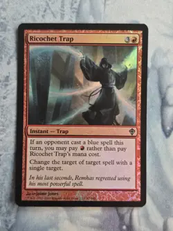 Ricochet Trap - Worldwake - Magic the Gathering - FOIL - Light Play - Image 1