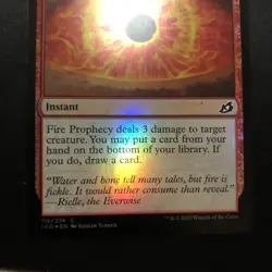 Fire Prophecy Foil MTG IKO NM Ships Free!! - Image 3