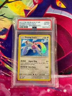 Shining Lugia SM82 Promo PSA Graded 8 English Pokemon TCG - Image 1
