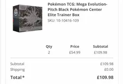 Pitch Black Elite Trainer Box Pokemon Center ETB PRE-ORDER Ship Before 40 day - Image 2